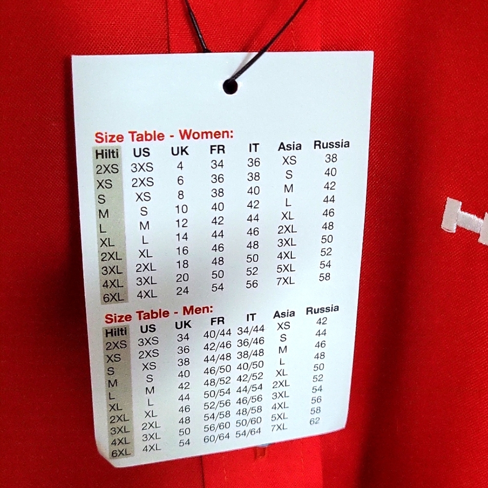 Hilti ladies long sleeve polo shirt red US,XL size, Brand new D78467. - Picture 3 of 7